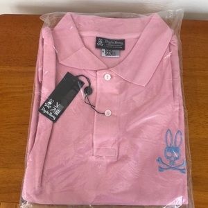 Psycho Bunny Pink Polo
